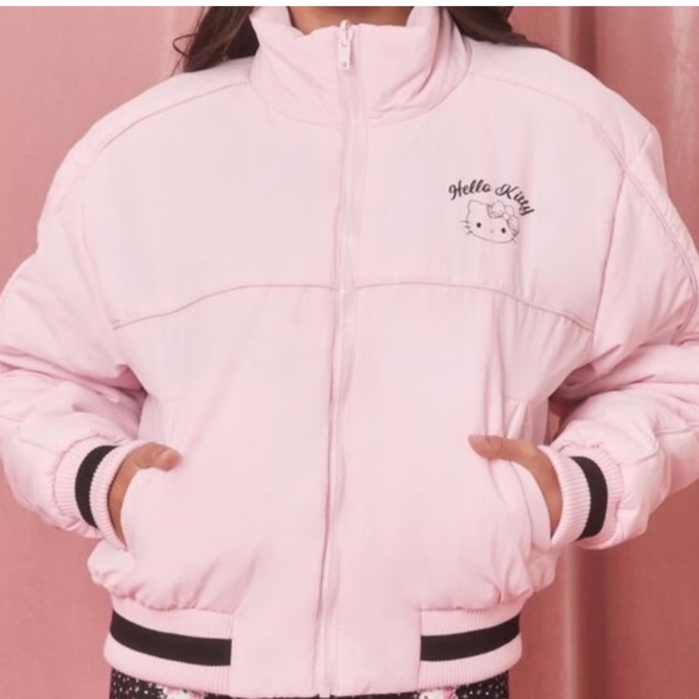 Forever 21 Pink Hello Kitty Puffer Jacket